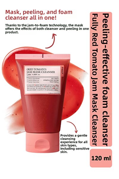 FULLY Red Tomato Jam Mask Cleanser / Red Tomato Peeling Foam Cleanser