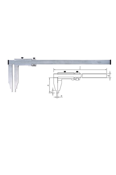 Asimeto AS-311-20-4 فرجار ميكانيكي طويل الفك 0-500 مم
