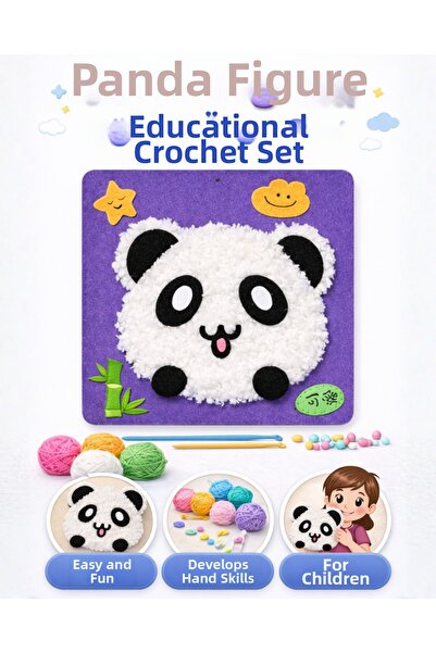 Luniya Panda Figure DIY Felt Sewing Craft Kit for Kids