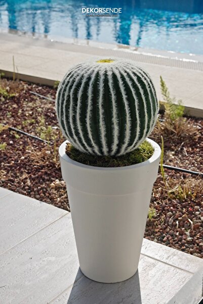 Dekorsende Τεχνητή βαρελοειδής γλάστρα κάκτου χωρίς γλάστρα 45 εκ.