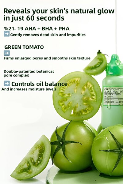 FULLY Green Tomato Acid 20 Wash Off Peeling Serum - Peeling Serum with Green Tomato Extract