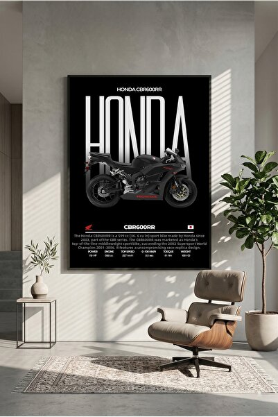 postercraft Αφίσα ζωγραφικής τέχνης Honda CBR 600RR σε ξύλινη βάση (χωρίς πλα...
