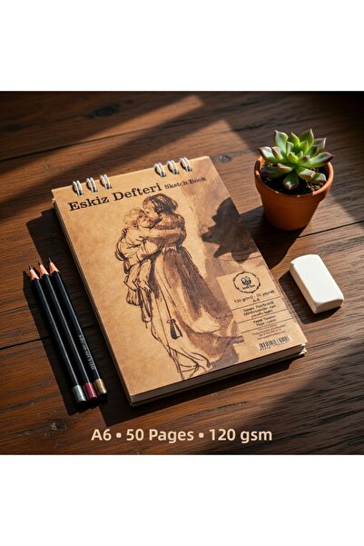 Pagos Yayınları دفتر رسم حلزوني A6/50 Yp/120 Gr/ Sketch Book مقاس 10.5 × 14.8 سم