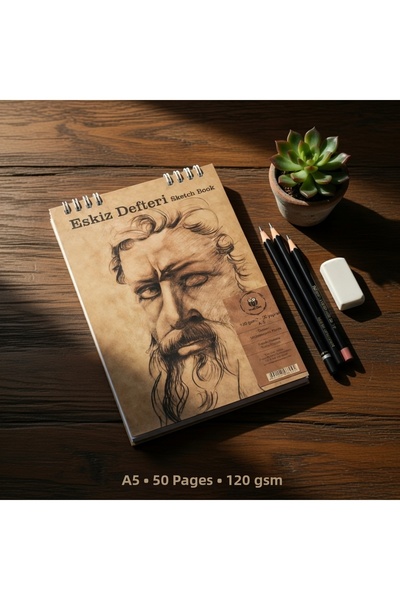 Pagos Yayınları A5/50 Yp/120 Gr - Spiral Sketch Sketch Book