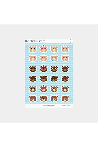 The Sticker Story. Bear Minis Icon Series