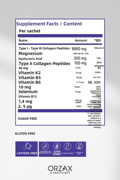 DAY2DAY The Collagen Mag Plus Tip 1-2-3 Collagen-Strawberry Watermelon-Magnesium,Ha,C-D3-K2-B5-B6-B12 Vitamin 30 Sachets