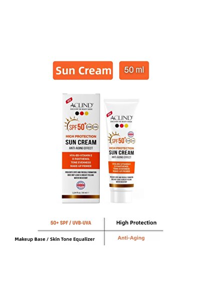 Aclind Anti-Blemish Spf 50+ Sunscreen - with Skin Tone Evening and Moisturizi...
