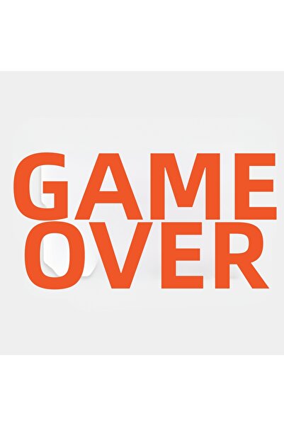 The Sticker Story. Game Over Sticker
