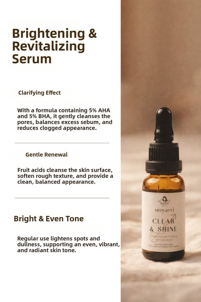 Simya Evi Aha Bha Content - Brightening and Revitalizing Clear & Shine Serum