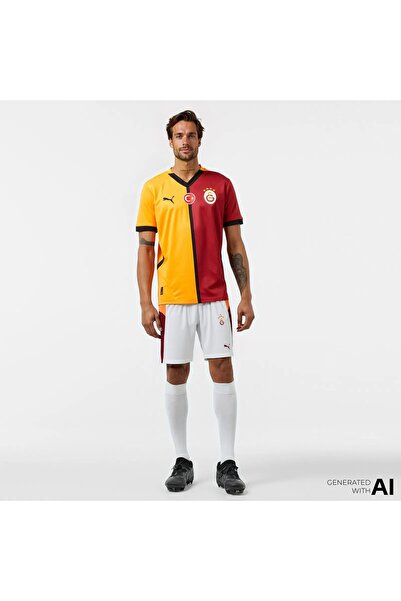 Puma Γαλατασαράι Σ.Κ. 25-26 Ανδρικό λευκό ποδοσφαιρικό σορτς