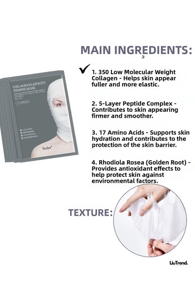 Sudee Collagen Elasticity Firming Mask 30ml Fabric mask for skin lifting and elasticity