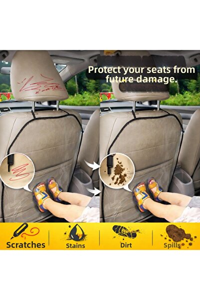 WestCover Pvc 2-Piece Car Seat Back Protector – Waterproof, Anti-Scratch, Ant...