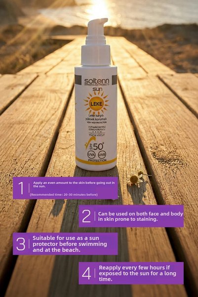 SOİTENN Sun Anti-Blemish High Protection Vitamin E Supported Sunscreen Cream Spf 50+ Face & Body 100 ml