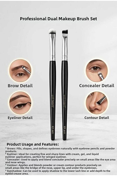 SEVRU Επαγγελματικό σετ πινέλων μακιγιάζ Premium για τα μάτια