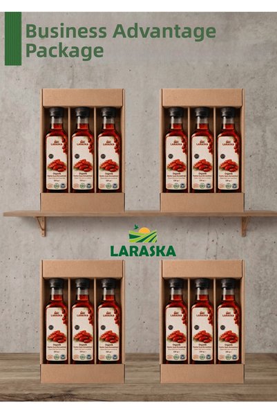 Laraska مركز عصير التمر العضوي 330 جرام × 12 عبوة اقتصادية مميزة