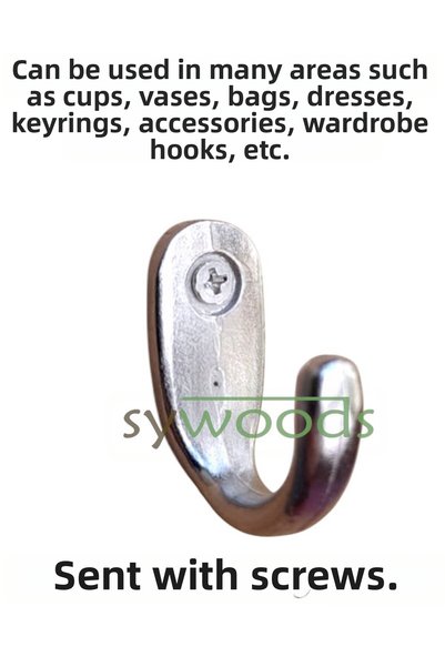 sywoods 10 Pieces Nickel Bijouterie Decorative Hanging Cup