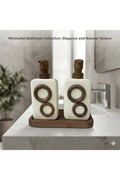 Dia Σετ Κεραμικών Ειδών Μπάνιου Στυλ Japandi – Σετ Δοχείων Υγρού Σαπουνιού με...