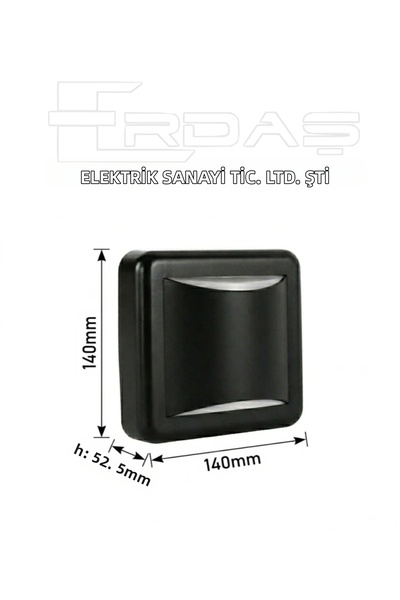 ACK Modern Black Led Wall Sconce 4W 3000K