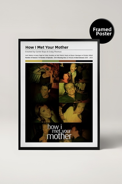 House Gorgeous How I Met Your Mother Tv Series Designed Framed Painting No:2