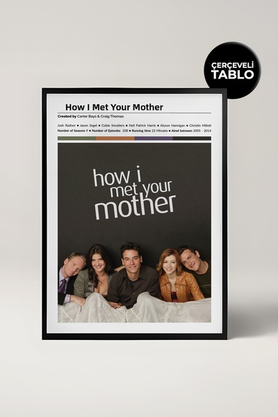 House Gorgeous How I Met Your Mother Tv Series Designed Framed Painting No:1