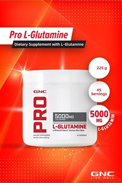 GNC برو إل-جلوتامين – 225 جرام (45 حصة)