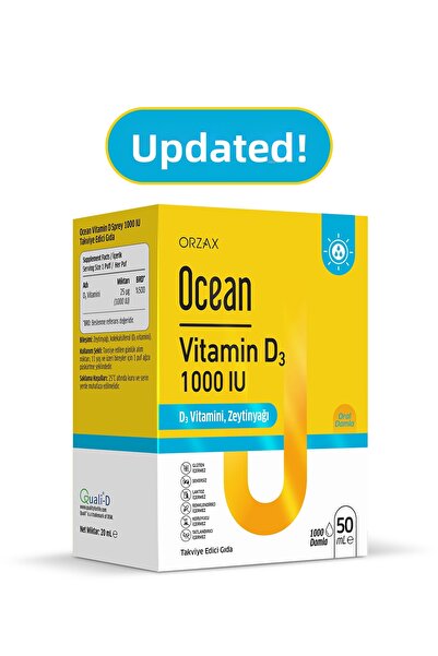 Ocean فيتامين د3 1000 وحدة دولية قطرات 50 مل