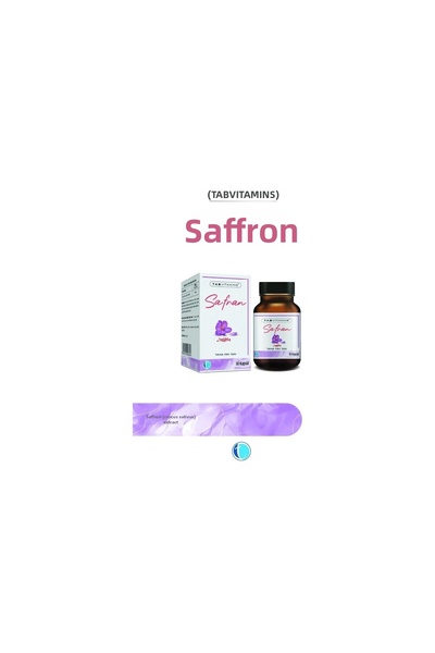 Tab İlaç Tabvitamins Saffron 50 Mg 30 Capsules