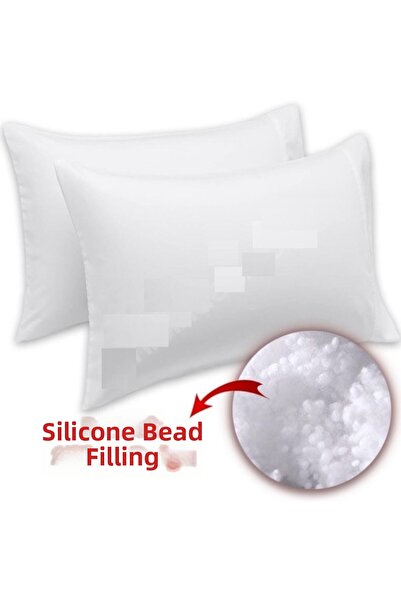 Generic Brand Set de 5 perne din silicon tip hotel, 50x70 cm, țesut 100% bumbac