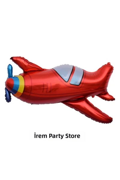 İrem Parti Dükkanı Red Airplane Foil Balloon 53X94