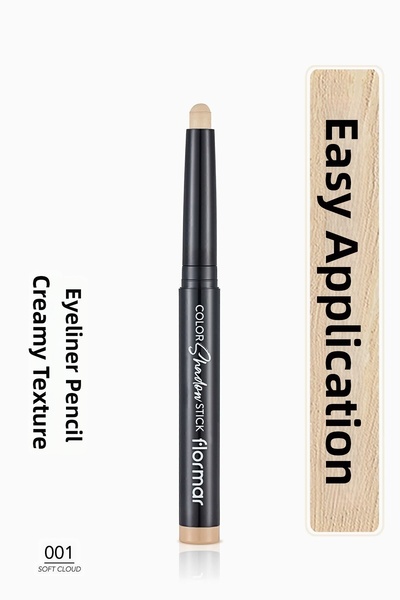 Flormar Waterproof Creamy Pencil Eyeshadow -Color Shadow Stick -001 Soft Clou...