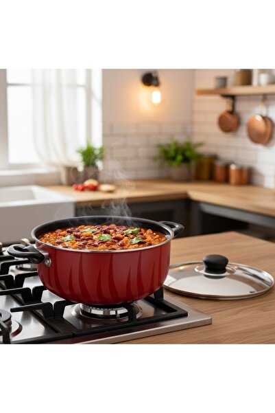 B&D CASSEROLE WITH STAINLESS STEEL LID 24CM