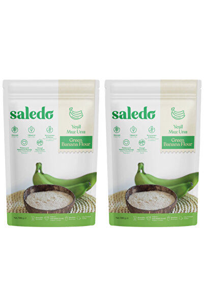 saledo Glutensiz Yeşil Muz Unu 2 X 300 gr Katkısız, Doğal, Vegan