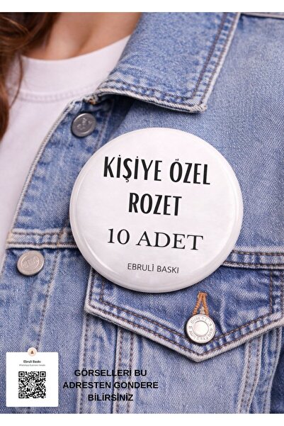 ebrulibaski Kişiye Özel Rozet – 10 Adet Avantajlı Set 🎯