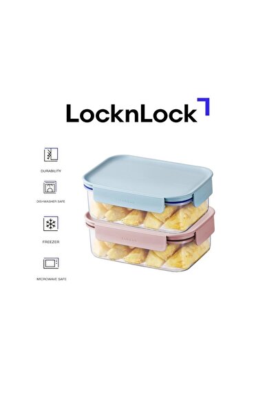 locknlock Classic Plus Rectangle Food Container 420ml (PACK of 2) – Airtight ...