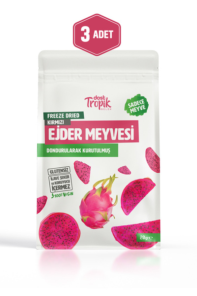 Dost Tropik Belek Dondurularak Kurutulmuş Kırmızı Ejder Meyvesi 20g | Freeze ...