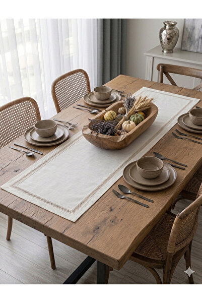 NURHAN HOME COLLECTION Τραπέζι Runner από ύφασμα λινό μανίκι