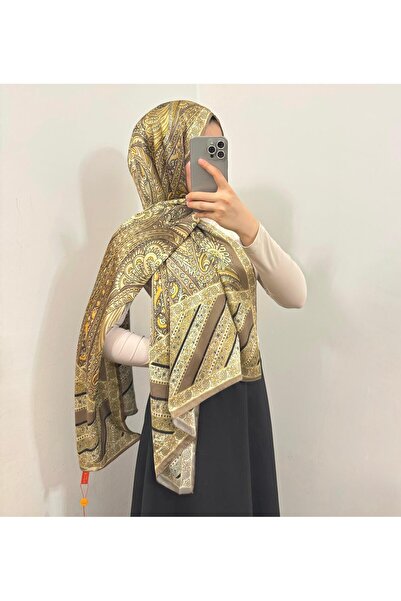 zesu co İthal %100 İpek Şal İç Göstermeyen Kaymayan Tesettür Şal