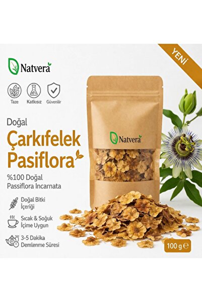 AKTAR Pasiflora (Çarkıfelek) Kurusu Doğal Kurutulmuş Pasiflora Bitkisi 100 GR