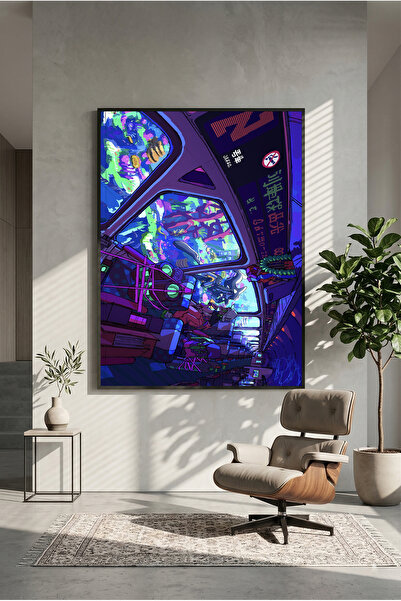 postercraft Poster/Tablou modern cu artă cu nave spațiale, tip panou "