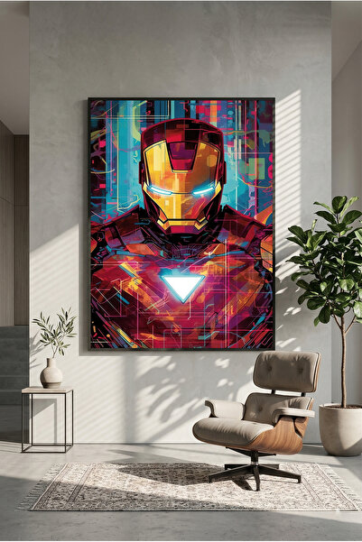 postercraft Poster de artă Iron Man, pictat pe lemn (fără ramă) 1