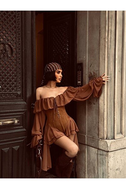 Friday Mood Kadın Süet Detaylı Tasarım Tulum