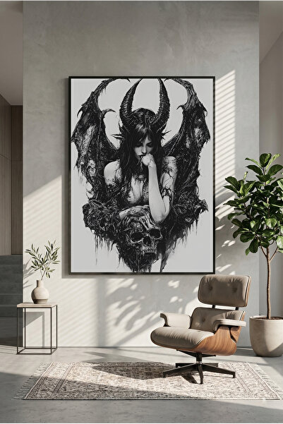 postercraft Demonijski anđeo drveni poster sa slikom (bez okvira)