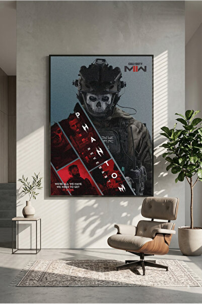 postercraft Call of Duty Simon "Ghost" Riley Modern Panel Tablo Poster