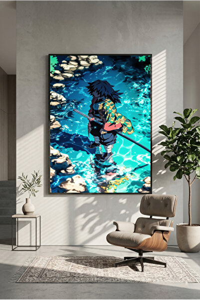 postercraft Poster din lemn Demon Slayer Giyu Tomioka Art (fără ramă)