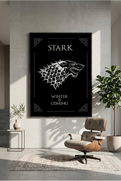 postercraft Ξύλινη αφίσα ζωγραφικής της σειράς Game of Thrones Stark (Χωρίς π...