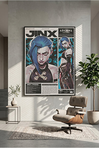postercraft Arcane Jinx Paper Style Art Modern Panel Tablo Poster ( Çerçevesiz )