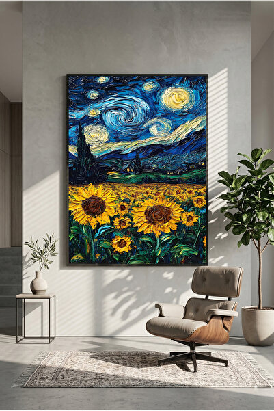postercraft Poster de pictură pe panou modernă, artă colaj Van Gogh