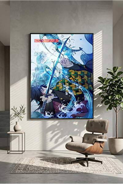 postercraft Poster de pictură pe lemn Demon Slayer Giyu Tomioka (fără ramă)