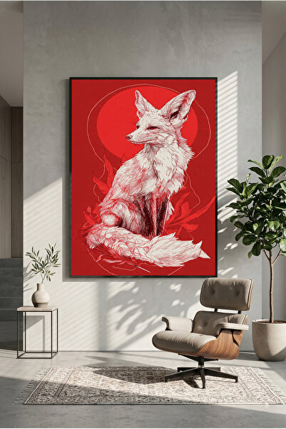 postercraft Artă Vulpe Roșie Poster Modern pe Panou