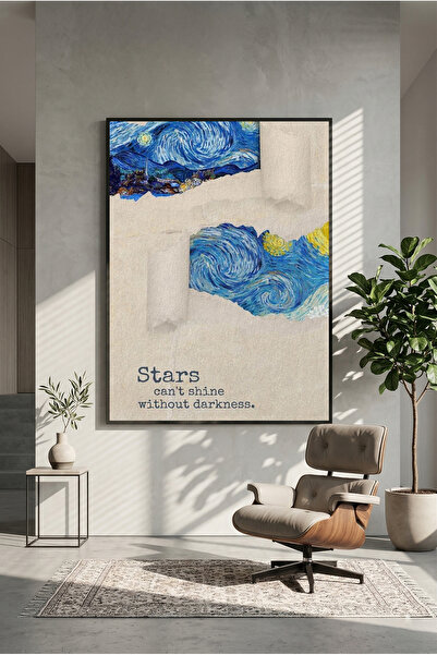 postercraft Stelele nu pot străluci fără întuneric Poster artistic din lemn (...